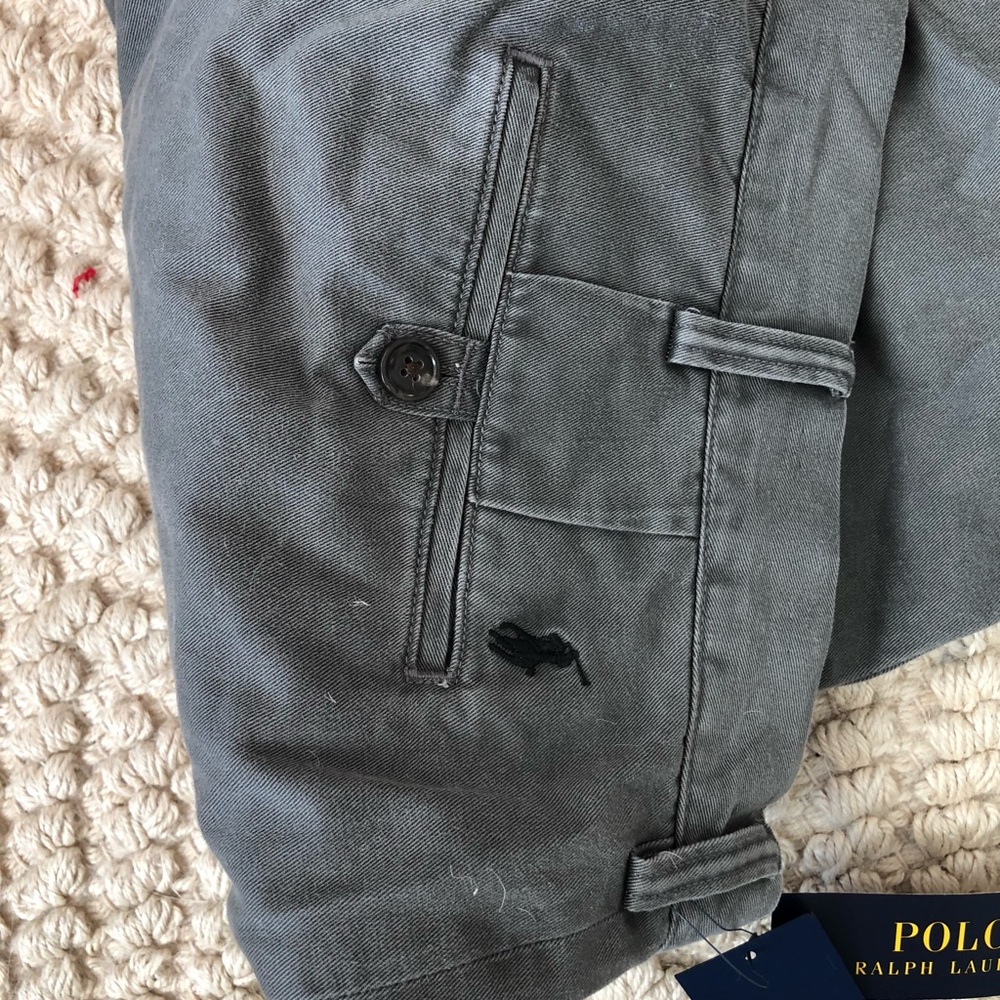 Polo Ralph Lauren Classic Fit Grey Khaki Pants.